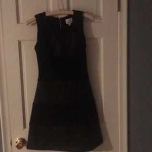 black striped leather dress by julie brown